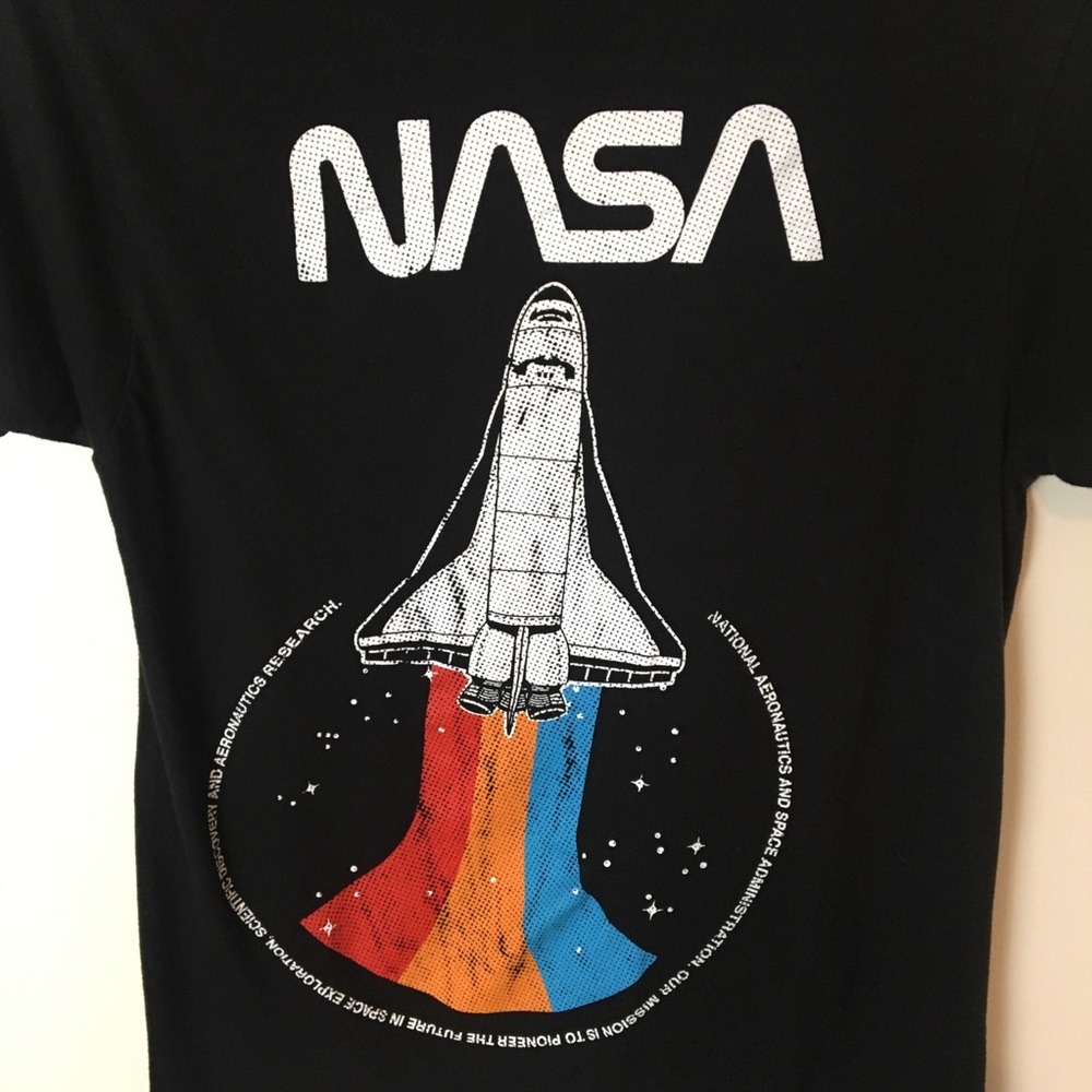 NASA Black Short Sleeve Women's Tee - Picture 4 of 7